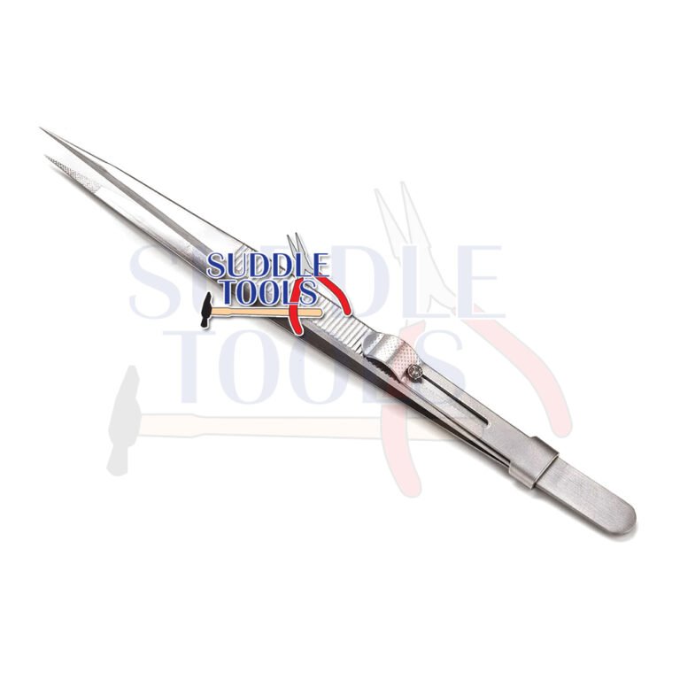 S-417 SELF LOCKING DIAMOND TWEEZERS