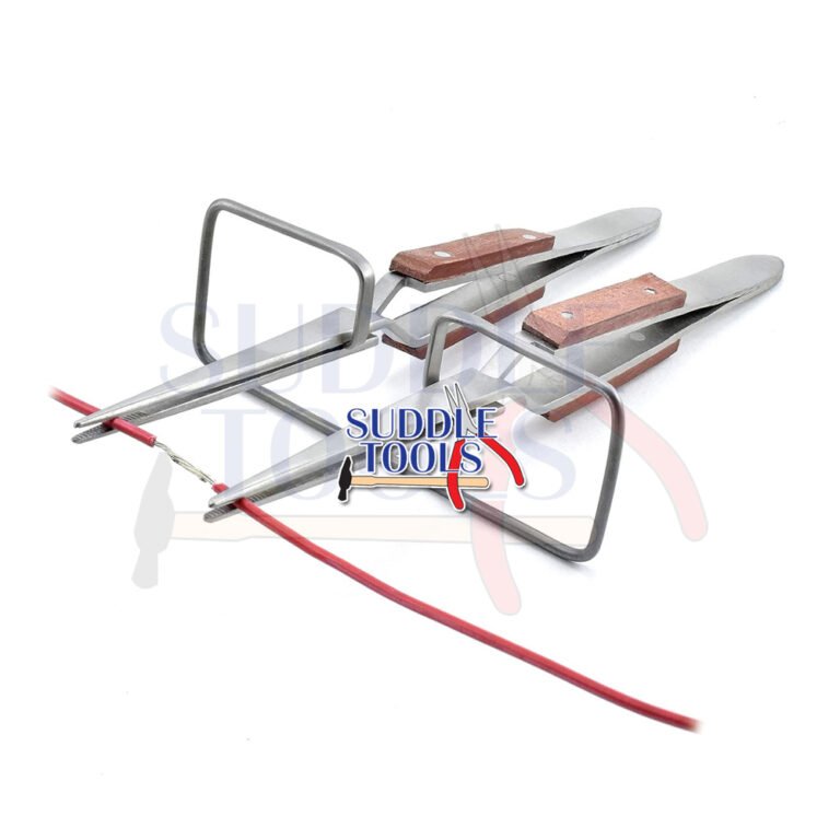 S-577 HEAT SINK SOLDERING TWEEZERS SET OF 2 WITH STAND