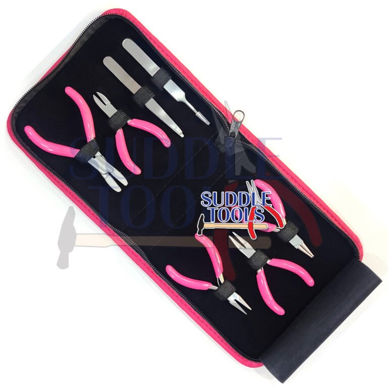 S-608 MINI PLIERS AND TOOLS SET OF 7 PCS PINK 1