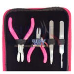 S-608 MINI PLIERS AND TOOLS SET OF 7 PCS PINK 2
