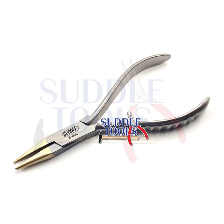 S-632 SNIPE CHAIN NOSE PLIERS BRASS JAWS 140MM 1