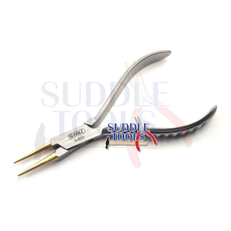 S-633 ROUND NOSE PLIERS BRASS JAWS 140MM 1