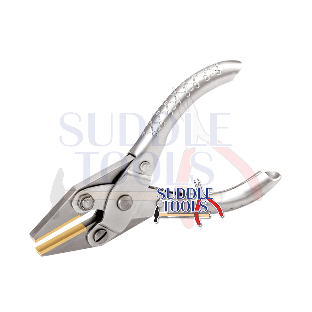 S-287-B PARALLEL FLAT NOSE PLIERS BRASS JAWS 140MM 1 S-287-B PARALLEL FLAT NOSE PLIERS BRASS JAWS 140MM 2