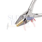 S-287-B PARALLEL FLAT NOSE PLIERS BRASS JAWS 140MM 2