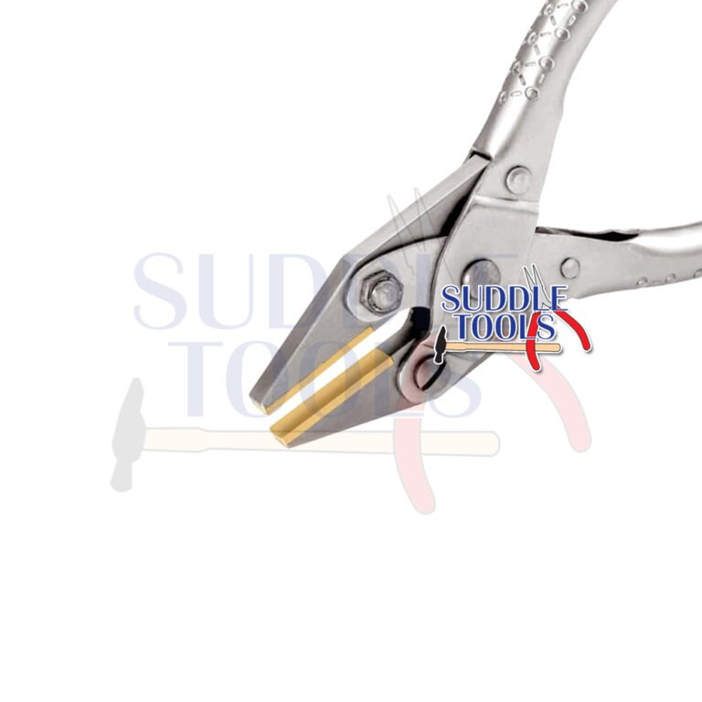 S-287-B PARALLEL FLAT NOSE PLIERS BRASS JAWS 140MM 2